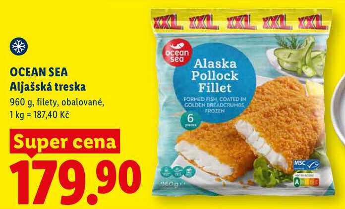OCEAN SEA Aljašská treska, 960 g 