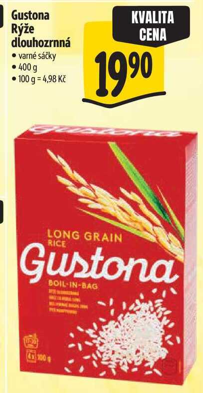 Gustona Rýže dlouhozrnná, 400 g