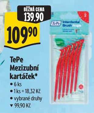TePe Mezizubní kartáček, 6 ks
