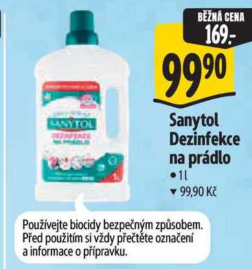 Sanytol Dezinfekce na prádlo, 1 l