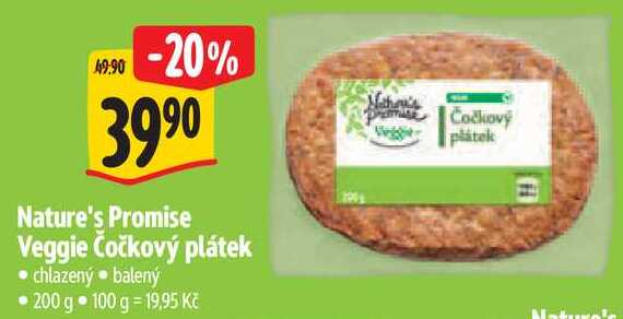 Nature's Promise Veggie Čočkový plátekm 200 g