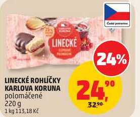 LINECKÉ ROHLÍČKY KARLOVA KORUNA polomáčené, 220 g