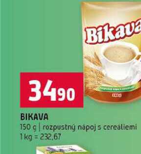 BIKAVA 150 g rozpustný nápoj s cerealiemi