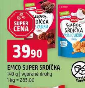 EMCO SUPER SRDÍČKA 140 g vybrané druhy