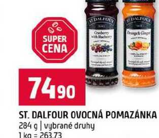 ST. DALFOUR OVOCNÁ POMAZÁNKA 284 g vybrané druhy