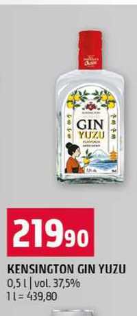 KENSINGTON GIN YUZU 0,5l vol. 37,5%