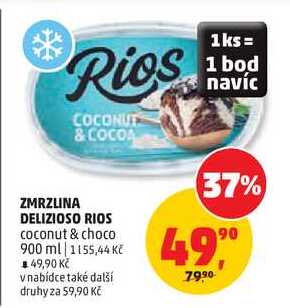 ZMRZLINA DELIZIOSO RIOS coconut & choco, 900 ml