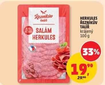 HERKULES ŘEZNÍKŮV TALÍŘ krájený, 100 g