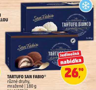 TARTUFO SAN FABIO různé druhy, mražené, 180 g