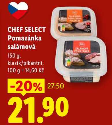 CHEF SELECT Pomazánka salámová, 150 g