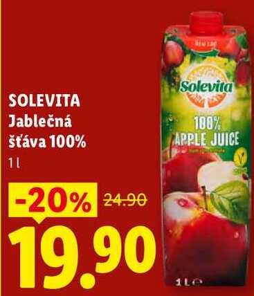 SOLEVITA Jablečná šťáva 100%, 11