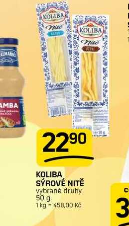 KOLIBA SÝROVÉ NITĚ vybrané druhy 50 g 