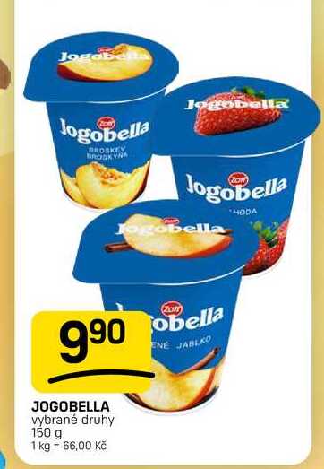 Zott Jogobella Jogurt 150g, vybrané druhy