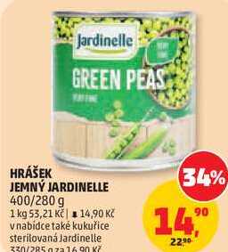 HRÁŠEK JEMNÝ JARDINELLE, 400/280 g 