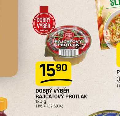 DOBRÝ VÝBĚR RAJČATOVÝ PROTLAK 120 g 