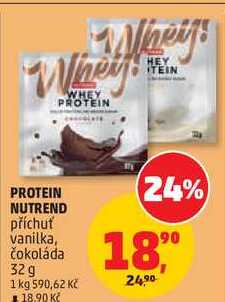 PROTEIN NUTREND příchuť vanilka, 32 g