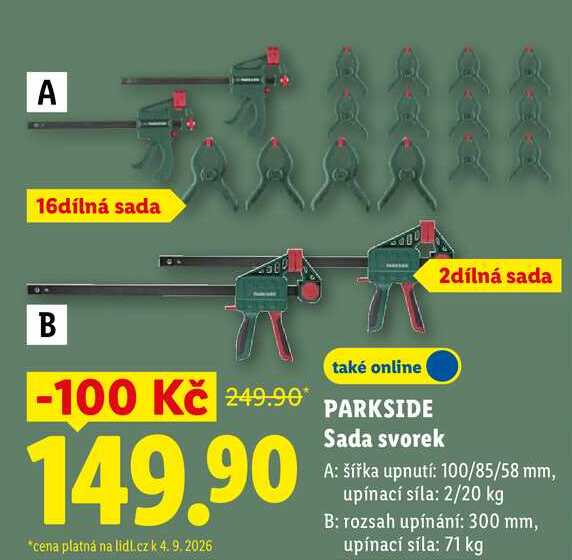 PARKSIDE Sada svorek 