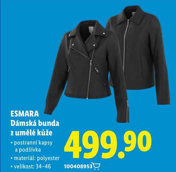 ESMARA Dámská bunda z umělé kůže  