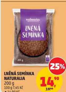 LNĚNÁ SEMÍNKA NATURALIA, 200 g  