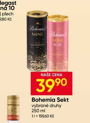 Bohemia Sekt vybrané druhy 250 ml