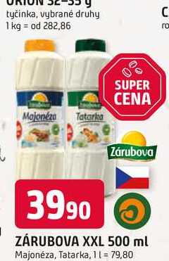ZÁRUBOVA XXL 500 ml Majonéza, Tatarka