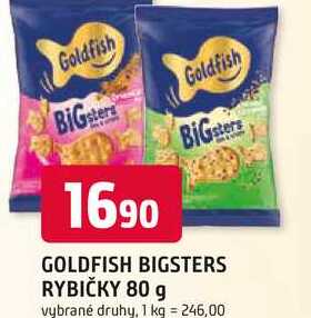 GOLDFISH BIGSTERS RYBIČKY 80 g