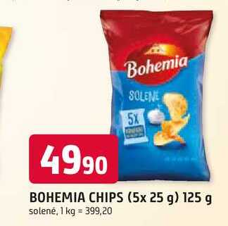 BOHEMIA CHIPS (5x 25 g) 125 g solené