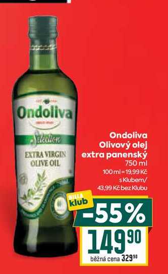 Ondoliva Olivový olej extra panenský 750 ml 
