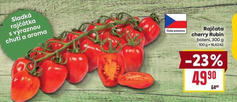 Rajčata cherry Rubín balení,300 g