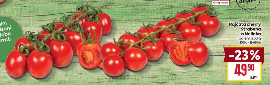 Rajčata cherry Strabena a Nelinka balení, 250 g