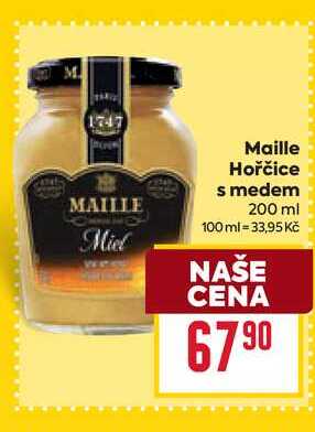 Maille Hořčice s medem 200 ml 