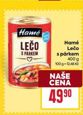 Hamé Lečo s párkem 400 g