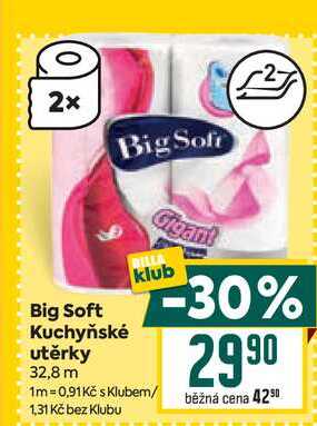 Big Soft Kuchyňské utěrky 32,8 m