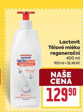 Lactovit Tělové mléko regenerační 400 ml