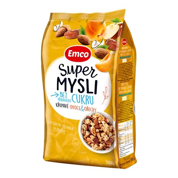 Emco Super Mysli bez přidaného cukru Křupavé Ovoce & Ořechy v akci