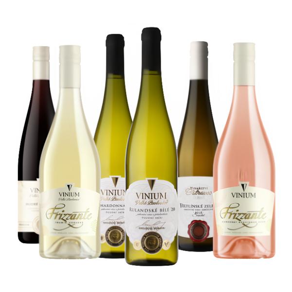 Vinium Multipack 6x750ml vína přívlastková + jakostní + Frizzante