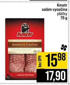 Kmotr salám vysočina plátky 75g