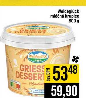 Weideglück mléčná krupice 800 g