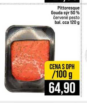 Pittoresque Gouda sýr 50% červené pesto bal. cca 120 g
