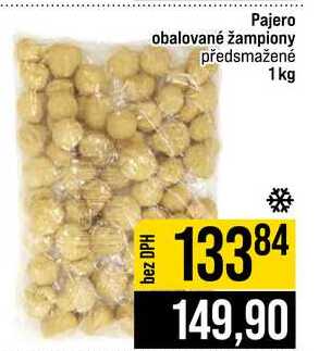 Pajero obalované žampiony předsmažené 1kg