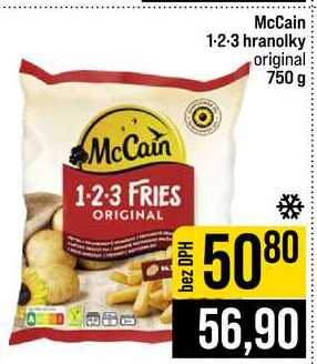 McCain 1-2-3 hranolky original 750 g