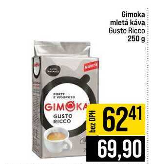Gimoka mletá káva Gusto Ricco 250 g 