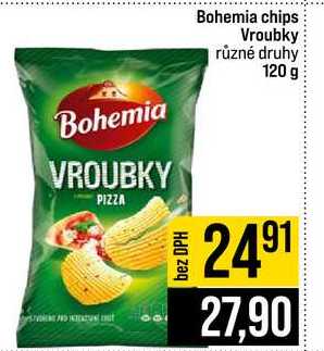 Bohemia chips Vroubky různé druhy 120 g