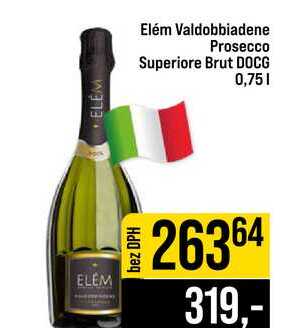 Elém Valdobbiadene Prosecco Superiore Brut DOCG 0,75l