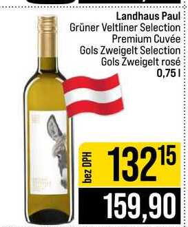 Landhaus Paul Grüner Veltliner Selection Premium Cuvée Gols Zweigelt Selection Gols Zweigelt rosé 0,75L