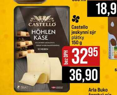 Castello jeskynní sýr plátky 150 g