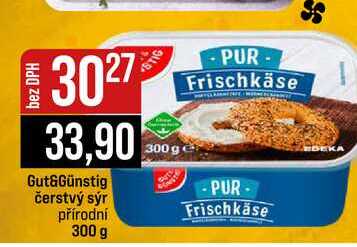 Gut&Günstig čerstvý sýr přírodní 300 g