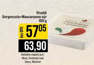 Vivaldi Gorgonzola+Mascarpone sýr 150 g