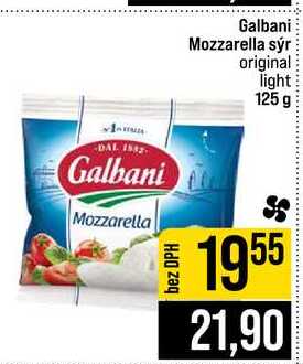 Galbani Mozzarella sýr original light 125 g