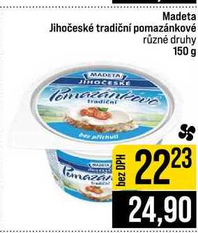 Madeta Jihočeské tradiční pomazánkové různé druhy 150 g